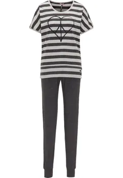 Пижама BRUNO BANANI Pajama, цвет anthracite/light grey