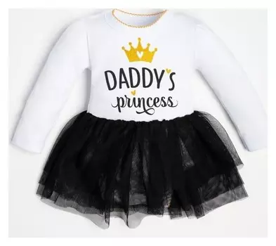 Боди с юбкой крошка Я "Daddy's Princess" рост 86-92 см