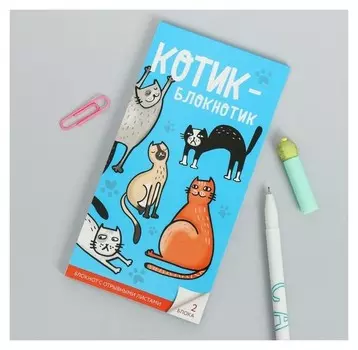 Блокнот с отрывным блоком "Котик-блокнотик"