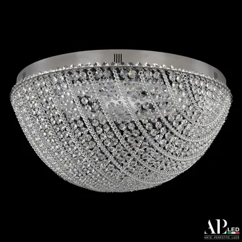 Потолочная люстра хрустальная светодиодная с пультом APL LED Sicilia SH501.2.50.M.LED-DIM.Ni