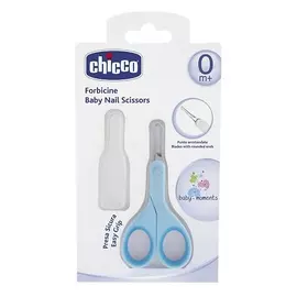 CHICCO Ножницы с закругленными концами, детские, голубые