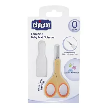 CHICCO Ножницы с закругленными концами, детские, оранжевые