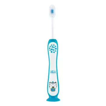 CHICCO Зубная щетка Chicco TIGER, 3-6 лет, голубая для детей