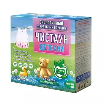 ЧИСТАУН Экологичный стиральный порошок Детский 1500.0