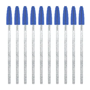 INNOVATOR COSMETICS Щеточки для ресниц и бровей одноразовые голубые с глиттером / INNOVATOR COSMETICS 10 шт