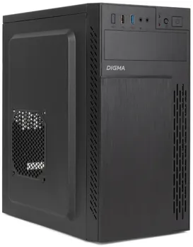 Корпус mATX Digma DCC-MN301 черный, без БП, USB 2.0, USB 3.0
