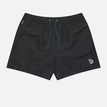 Мужские шорты Paul Smith Zebra Logo Swim, цвет чёрный, размер L