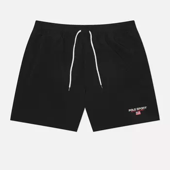 Мужские шорты Polo Ralph Lauren 5.75-Inch Polo Sport Traveler Swim, цвет чёрный, размер S
