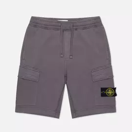 Мужские шорты Stone Island Cargo Bermuda Fleece Regular Fit, цвет серый, размер M