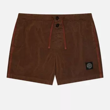 Мужские шорты Stone Island Econyl Swim Slim Fit, цвет коричневый, размер M