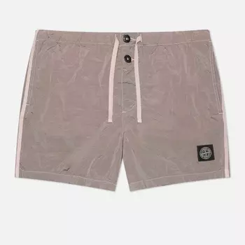 Мужские шорты Stone Island Nylon Metal In Econyl Slim, цвет розовый, размер S