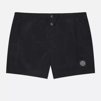 Мужские шорты Stone Island Nylon Metal In Econyl Slim, цвет чёрный, размер L
