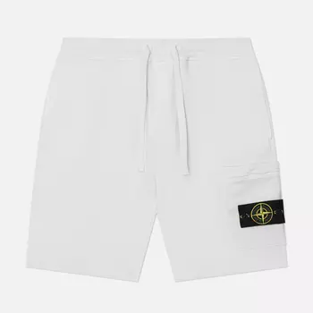 Мужские шорты Stone Island Organic Cotton Fleece, цвет голубой, размер XL