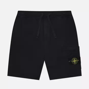 Мужские шорты Stone Island Organic Cotton Fleece, цвет синий, размер M