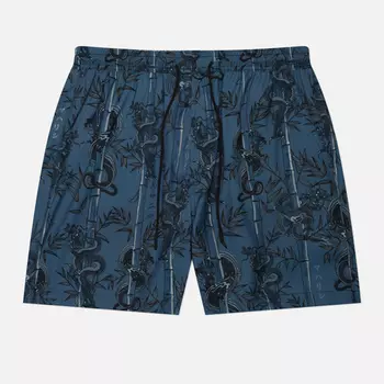 Мужские шорты maharishi Dragon Bamboo Swim, цвет синий, размер XXL