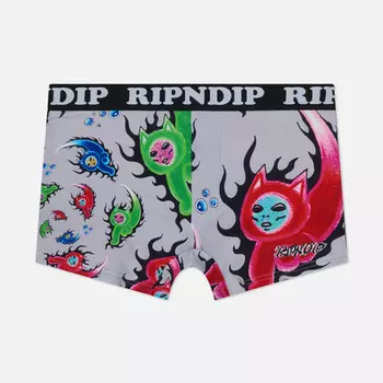 Мужские трусы RIPNDIP Ember Boxers, цвет серый, размер M