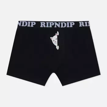 Мужские трусы RIPNDIP Peek A Nermal Boxers, цвет чёрный, размер XS
