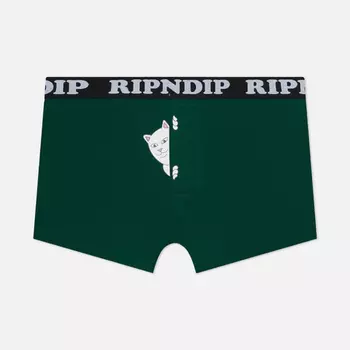 Мужские трусы RIPNDIP Peek A Nermal Boxers, цвет зелёный, размер XS