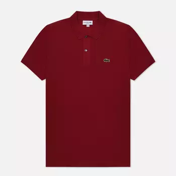 Мужское поло Lacoste Original L.12.12 Slim Fit, цвет бордовый, размер S