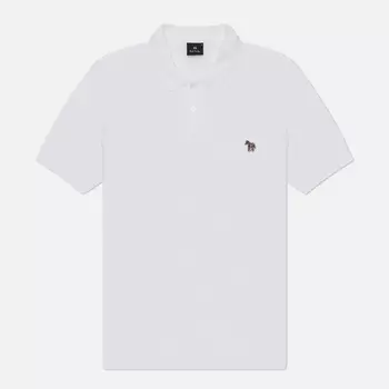 Мужское поло Paul Smith Zebra Logo Regular, цвет белый, размер L