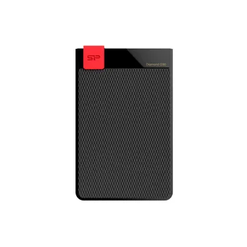 Внешний жесткий диск (HDD) Silicon Power 4Tb Diamond D30, 2.5", USB 3.1 Gen 1, черный/красный (SP040TBPHDD3LS3K)