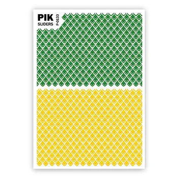PIK Слайдеры для ногтей P-133 Змеиный принт Фольга