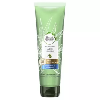 Бальзам-ополаскиватель HERBAL ESSENCES алоэ и бамбук укрепление и увлажнение без сульфатов 275 мл