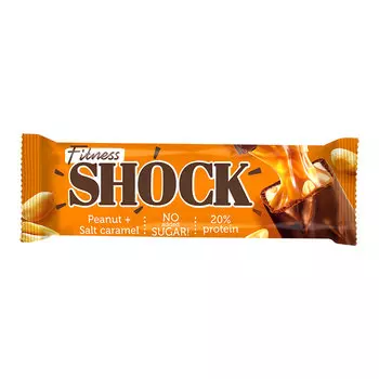 Батончик глазированный FITNES SHOCK Арахис-солёная карамель 50 г