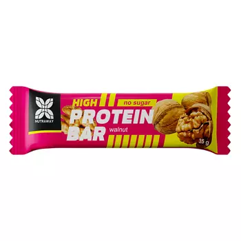 Батончик глазированный NUTRAWAY PROTEIN BAR со вкусом грецкого ореха 35 г