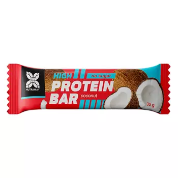Батончик глазированный NUTRAWAY PROTEIN BAR со вкусом кокоса 35 г