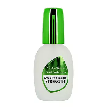 База и верхнее покрытие для ногтей SALLY HANSEN NAILCARE NAIL NUTRITION GREEN TEA + BAMBOO STRENGTH для восстановления и блеска