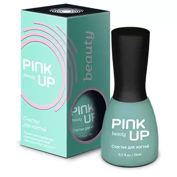 Базовое покрытие для ногтей PINK UP BEAUTY Восстановление+укрепление+рост Счастье для ногтей 15 мл