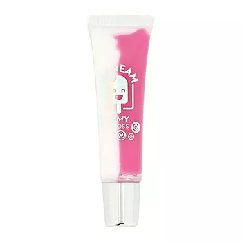 Блеск для губ ISCREAM YUMMY двухцветный тон 01 bubble gum