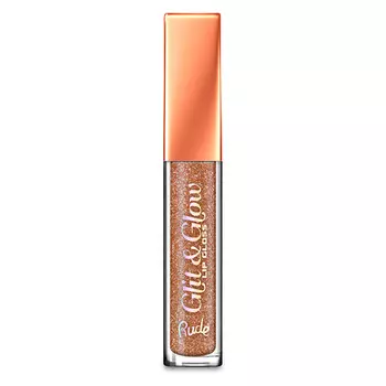 Блеск для губ RUDE GLIT AND GLOW - GLITTER LIP GLOSS тон pucker up