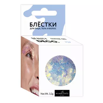 Блестки для лица, тела и волос DECO. by Miami tattoos Pop