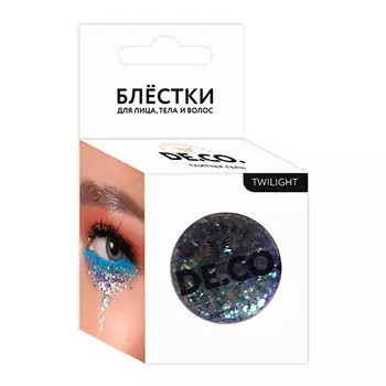 Блестки для лица, тела и волос DECO. by Miami tattoos Twilight