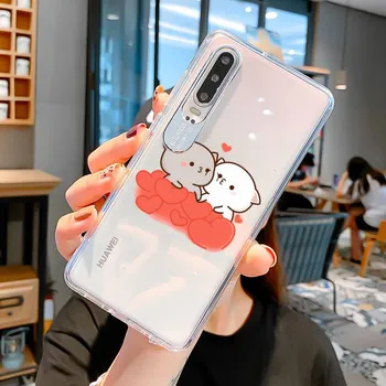 Чехол для телефона FHNBLJ Mochi Peach Goma Cat для Huawei P 20 30 40 pro lite Psmart2019 Honor 8 10 20 Y5 6 2019 Nova3E Mate 20 lite