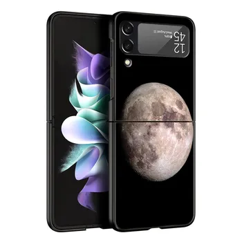 Чехол для телефона Z Flip 4 для Samsung Galaxy Z Flip 3 5G ZFlip3 Flip3 zflip Flip4, черный жесткий чехол для ПК, эстетический чехол в виде космической планеты Galaxy Z Flip 5G