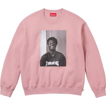 Толстовка Thrasher Crewneck Supreme, серый/серый