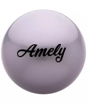 Мяч для художественной гимнастики Amely d19см AGB-101 серый