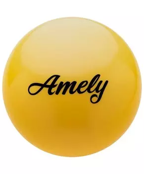 Мяч для художественной гимнастики Amely d19см AGB-101 желтый