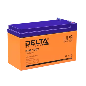 Аккумуляторная батарея для ИБП Delta DTM 1207, 12V, 7.2Ah