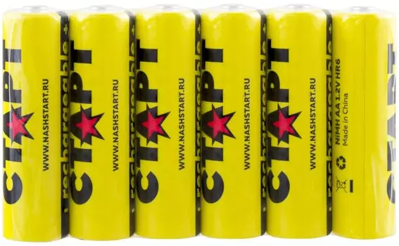 Аккумулятор Старт NIMH-SH6, AA, 1.2V 2300mAh, 6шт. (4610116201831)