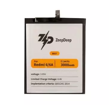 Аккумулятор ZeepDeep BN37 для Xiaomi Redmi 6, 6A, Li-Pol, 3000mAh, 3.85V (837774)