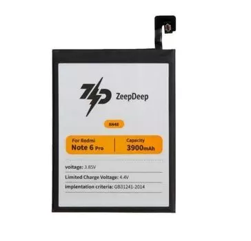 Аккумулятор ZeepDeep BN48 для Xiaomi Redmi Note 6 Pro, Li-Pol, 3900mAh, 3.85V (837779)
