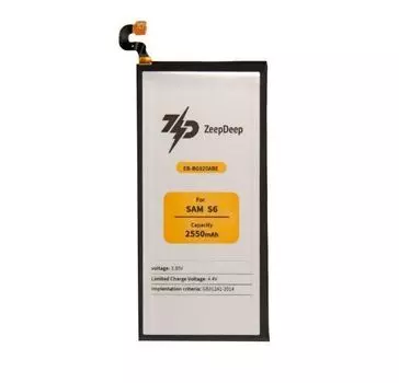 Аккумулятор ZeepDeep EB-BG920ABE для Samsung S6, S6 Duos , Li-Pol, 2550mAh, 3.85V (837784)