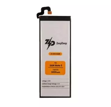 Аккумулятор ZeepDeep EB-BN920ABE для Samsung Note 5, Note 5 Duos, Li-Pol, 3000mAh, 3.85V (837787)