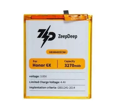 Аккумулятор ZeepDeep HB386483ECW+ для Huawei Honor 6X, Li-Pol, 3270mAh, 3.85V (837788)