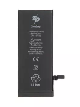 Аккумулятор ZeepDeep iPhone 6 +16% для Apple iPhone 6, Li-Ion, 2150mAh, 3.82V, набор инструментов, монтажный стикер (769696)