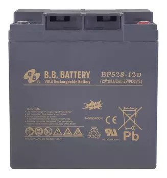Аккумуляторная батарея для ИБП В.В.Ваttery BPS 28-12D, 12V, 28Ah